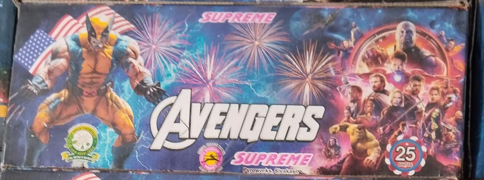 inba Crackers 25 Shots Multi Colour and crackling